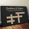Forever Linked Together - Family Personalized Custom Horizontal Poster - Christmas Gift For Family Members, Siblings, Brothers, Sisters