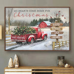 Custom Name Christmas Family Decor - Personalized Poster