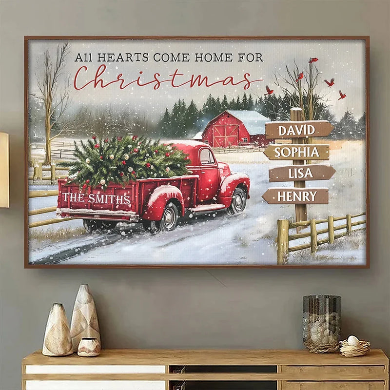 Family Is The Greatest Christmas Gift - Family Personalized Custom Horizontal Poster - Christmas Gift For Family Members