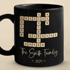 Family First - Family Personalized Custom Black Mug - Gift For Family Members