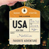 Discover The World And Uncover Your Soul - Travel Personalized Custom Ornament - Acrylic Custom Shaped - Christmas Gift For Adventure Travel Lovers