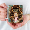 Just A Girl With A Heart Full Of Stories - Personalized Custom Mug - Christmas Gift For Book Lovers