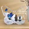 Your Memory Is A Treasure That Will Never Fade - Memorial Personalized Custom Heart Shaped Acrylic Plaque - Sympathy Gift For Family Members