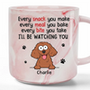 I'll Be Watching You - Dog Personalized Custom Marble Mug - Christmas Gift For Pet Owners, Pet Lovers