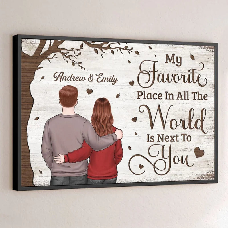 One Love, One Heart, One Destiny - Couple Personalized Custom Horizontal Poster - Christmas Gift For Husband Wife, Anniversary
