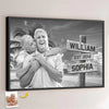Custom Photo With You, I've Found My Home - Couple Personalized Custom Horizontal Poster - Gift For Husband Wife, Anniversary