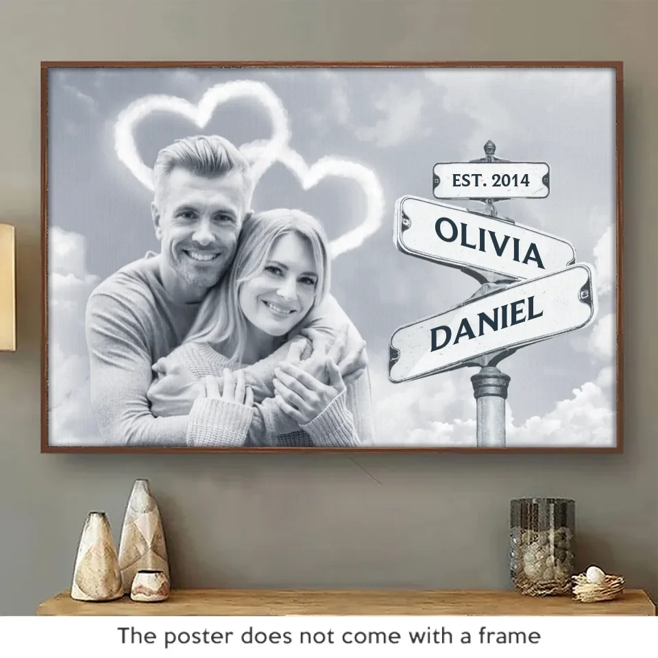 Custom Photo Every Moment With You Is A Treasure - Couple Personalized Custom Horizontal Poster - Gift For Husband Wife, Anniversary