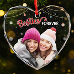 Custom Photo Best Friend Christmas Gifts - Personalized Glass Ornament