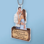 Custom Photo God Blessed Couple Gifts - Personalized Car Ornament