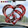 Drive Safe, I Love You - Couple Personalized Custom Car Ornament - Acrylic Custom Shaped - Christmas Gift For Husband Wife, Anniversary