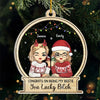With You, Every Moment Is A Fairytale - Bestie Personalized Custom Ornament - Acrylic Custom Shaped - Christmas Gift For Best Friends, BFF, Sisters