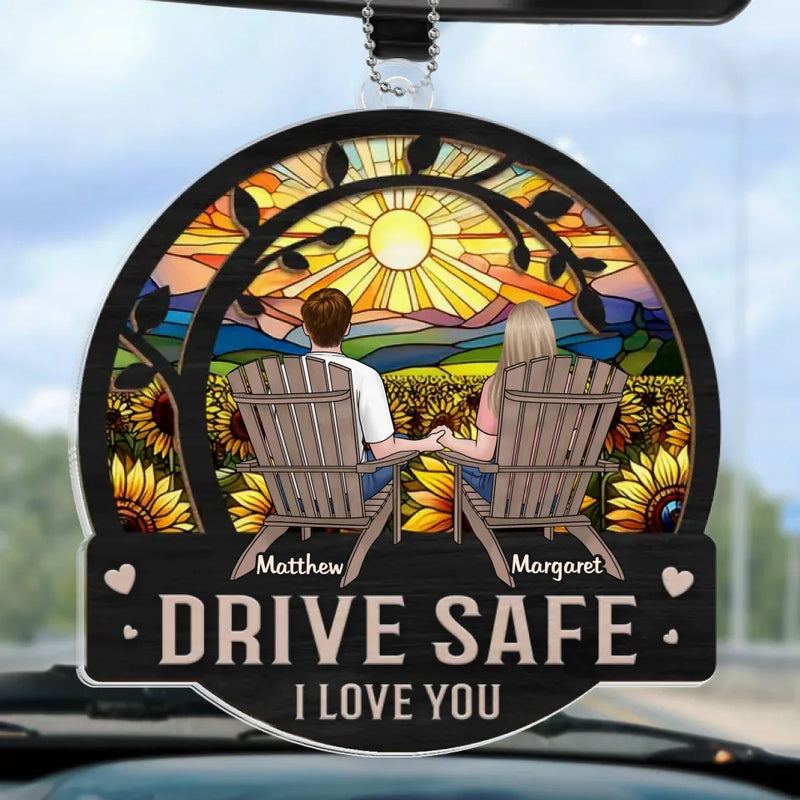 With You, Every Moment Is A Fairytale
 - Couple Personalized Custom Car Ornament - Acrylic Custom Shaped - Christmas Gift For Husband Wife, Anniversary