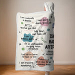 I Deserve Good Things - Affirmation Personalized Custom Snuggle Blanket, Hoodie Blanket - Christmas Gift For Yourself