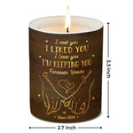 Love Gets Better With Time - Couple Personalized Custom Smokeless Scented Candle - Christmas Gift For Husband Wife, Anniversary