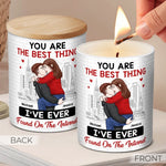 I Love You More Than Pizza - Couple Personalized Custom Smokeless Scented Candle - Christmas Gift For Husband Wife, Anniversary
