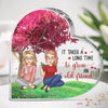 Where The Trees Whisper, Our Friendship Grows
 - Bestie Personalized Custom Heart Shaped Acrylic Plaque - Christmas Gift For Best Friends, BFF, Sisters