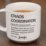 Master Of Chaos - Coworker Personalized Custom Printed Pottery Mug - Gift For Coworkers, Work Friends, Colleagues