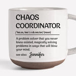 Master Of Chaos - Coworker Personalized Custom Printed Pottery Mug - Gift For Coworkers, Work Friends, Colleagues