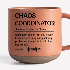 Tasse en céramique personnalisée « Master Of Chaos » pour collègue – Cadeau pour collègues, collègues de travail, etc.