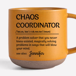 Tasse en céramique personnalisée « Master Of Chaos » pour collègue – Cadeau pour collègues, collègues de travail, etc.