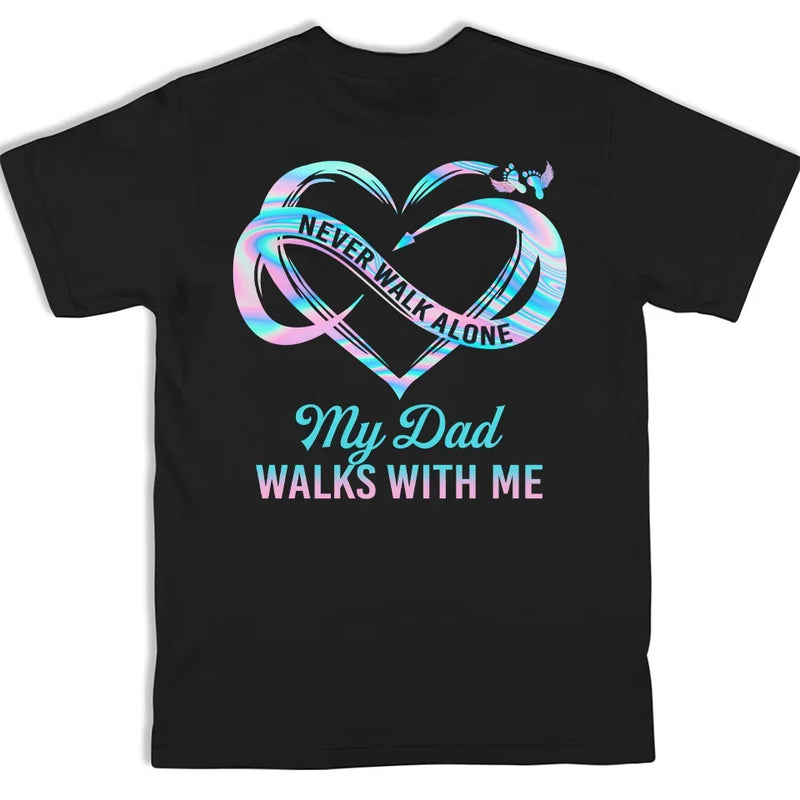 Custom Photo We Only Part To Meet Again - Memorial Personalized Custom Back And Front Printed Unisex T-shirt - Sympathy Gift For Family Members