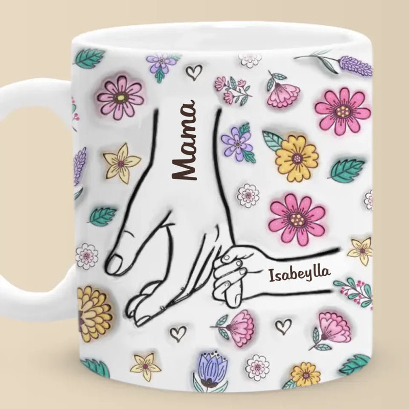 A Mother's Love Knows No Bounds - Family Personalized Custom 3D Inflated Effect Printed Mug - Christmas Gift For Mom, Grandma