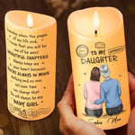 A Mother Is Her Daughter’s First Home - Family Personalized Custom LED Candle - Christmas Gift For Mom, Grandma