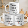 I Was Yours Since The Moment I Saw You - Couple Personalized Custom Mug - Christmas Gift For Husband Wife, Anniversary