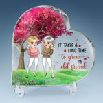I Miss You So Much - Bestie Personalized Custom Heart Shaped Acrylic Plaque - Christmas Gift For Best Friends, BFF, Sisters