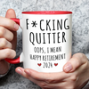 I'm Not Retired, I'm A Professional Relaxer -  Coworker Personalized Custom Accent Mug - Christmas Gift, Appreciation, Retirement Gift For Coworkers, Work Friends, Colleagues