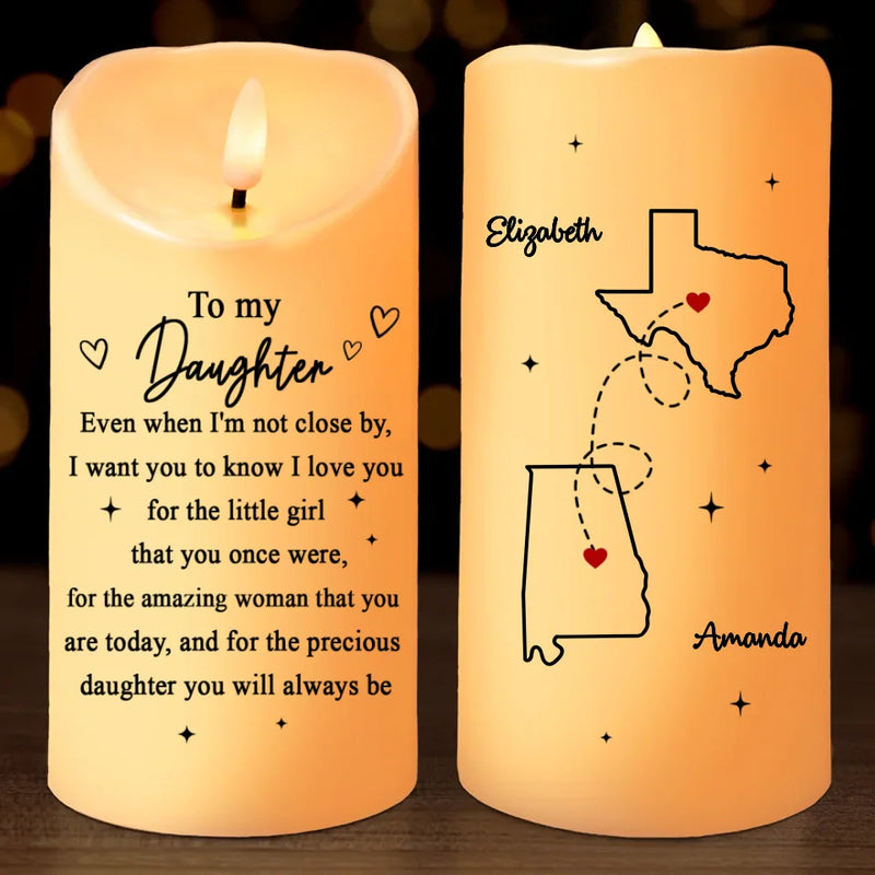 You Are Precious - Family Personalized Custom LED Candle - Christmas Gift For Daughter, Granddaughter