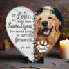 Custom Photo Once By My Side, Forever In My Heart - Memorial Personalized Custom Heart Shaped Stone With Stand - Christmas Gift, Sympathy Gift For Pet Owners, Pet Lovers