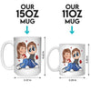 Your Good Fortune Is Being With Me - Couple Personalized Custom Mug - Christmas Gift For Husband Wife, Anniversary