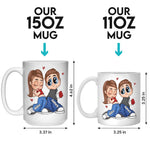 Your Good Fortune Is Being With Me - Couple Personalized Custom Mug - Christmas Gift For Husband Wife, Anniversary