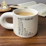 Sip, Smile, Repeat - Coworker Personalized Custom Chunky Mug - Gift For Coworkers, Work Friends, Colleagues