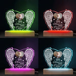 Custom Photo Resting Where No Shadows Fall - Memorial Personalized Custom Shaped 3D LED Light - Sympathy Gift, Christmas Gift For Family Members