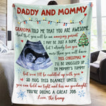 Custom Photo I'll Be Cuddled Up With You - Family Personalized Custom Blanket - Baby Shower Gift, First Christmas Gift, Christmas Gift For First Mom