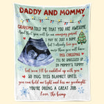 Custom Photo I'll Be Cuddled Up With You - Family Personalized Custom Blanket - Baby Shower Gift, First Christmas Gift, Christmas Gift For First Mom