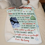 Custom Photo I'll Be Cuddled Up With You - Family Personalized Custom Blanket - Baby Shower Gift, First Christmas Gift, Christmas Gift For First Mom