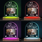 Custom Photo A Shining Soul That Will Never Be Forgotten - Memorial Personalized Custom Shaped 3D LED Light - Sympathy Gift For Family Members