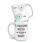 Location Map I Exist In Two Places, Here And Where You Are - Couple Personalized Custom Map Mug - Map Art, Christmas Gift For Husband Wife, Anniversary