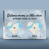 Location Map Distance Means So Little When Someone Means So Much - Couple Personalized Custom Map Rectangle Shaped Acrylic Plaque - Map Art, Gift For Husband Wife, Anniversary