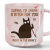 I Will Always Meow You - Funny Personalized Custom Marble Mug - Christmas Gift For Best Friends, Sisters, Family Members, Coworkers
