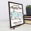 Location Map Love Knows No Distance - Couple Personalized Custom Map 2-Layered Wooden Plaque With Stand - Map Art, Christmas Gift For Husband Wife, Anniversary