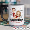 You're My Favorite -  Couple Personalized Custom Accent Mug - Christmas Gift For Husband Wife, Anniversary