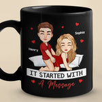 The Peanut Butter To My Jelly - Couple Personalized Custom Black Mug - Christmas Gift For Husband Wife, Anniversary