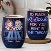 Best Friends Are Hard To Find - Bestie Personalized Custom Wine Tumbler - Gift For Best Friends, BFF, Sisters