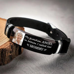 Custom Photo My Guardian Angel - Memorial Personalized Custom Bracelet - Sympathy Gift For Family Members