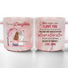 Never Forget That I Love You - Family Personalized Custom Marble Mug - Gift For Daughter, Granddaughter