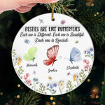 Better Together, Always And Forever - Bestie Personalized Custom 3D Inflated Effect Printed Ornament - Acrylic Custom Shaped - Gift For Best Friends, BFF, Sisters